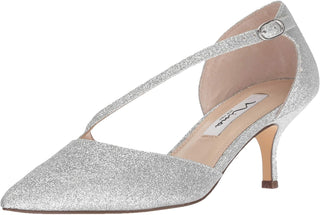 Nina Women's Tirisa Asymmetrical Strap Pump Gray Size 7 M