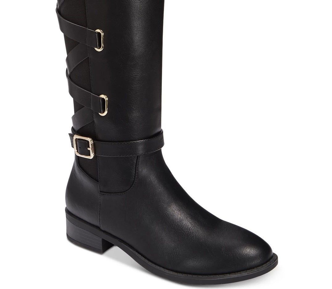 Thalia Sodi Women's Veronika Tall Riding Boots Black Size 6.5 M