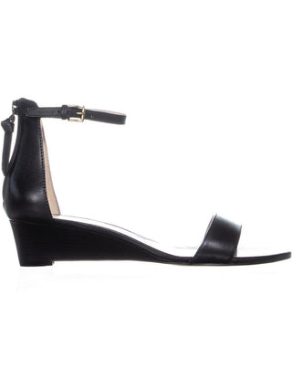 Cole Haan Women's Adderly Wedge Two-Piece Sandals Black Size 8.5 B