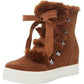 Steve Madden Women's Wharton Faux Fur Bootie Orange Size 8 M
