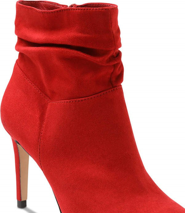 Xoxo Women's Taniah Pointed Toe Ankle Boots Red Size 8