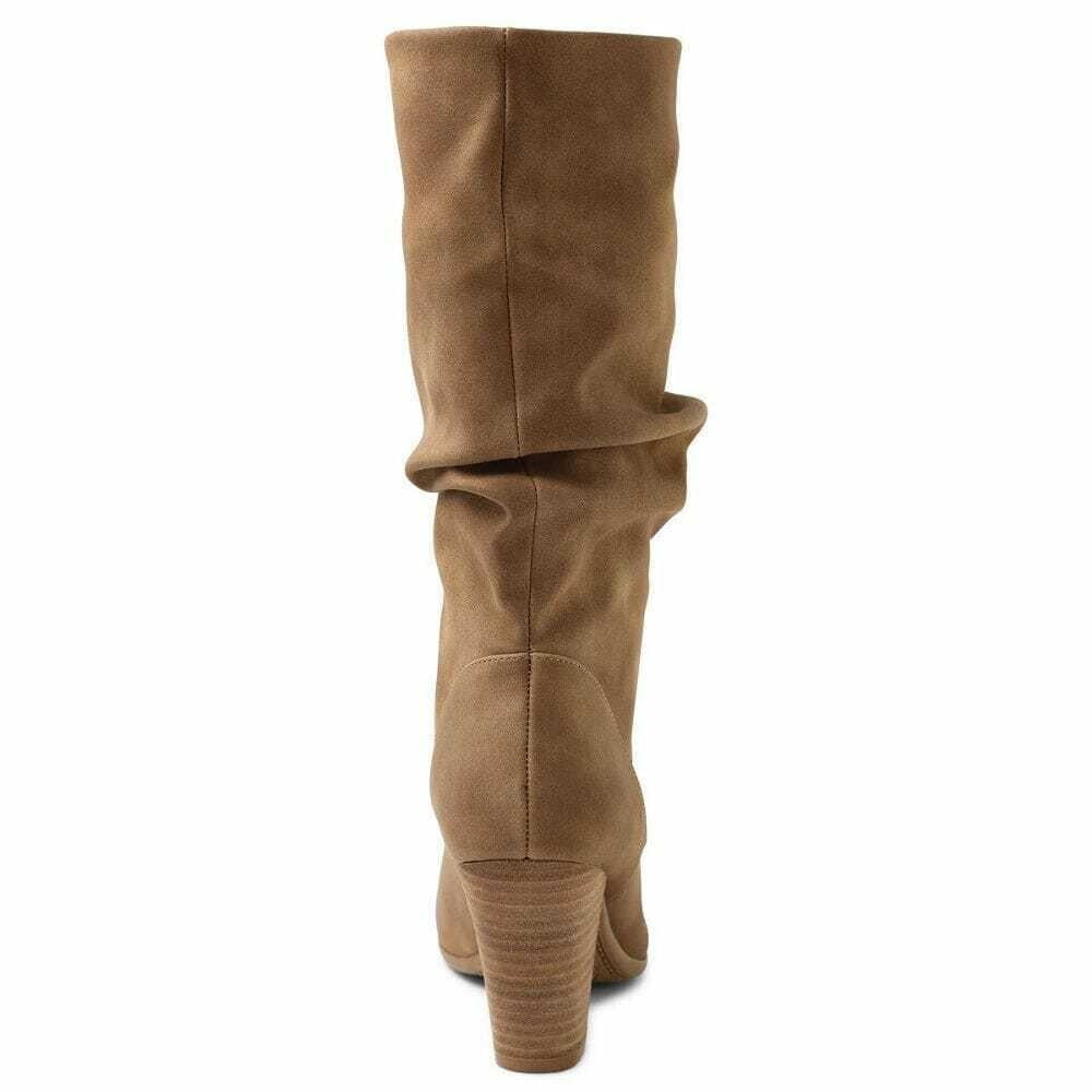 XOXO Women's Strasburg Slouch Boots Shoes Beige Size 7