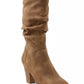 XOXO Women's Strasburg Slouch Boots Shoes Beige Size 7