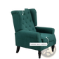 Tufted Velvet Accent Chair with Wood Legs