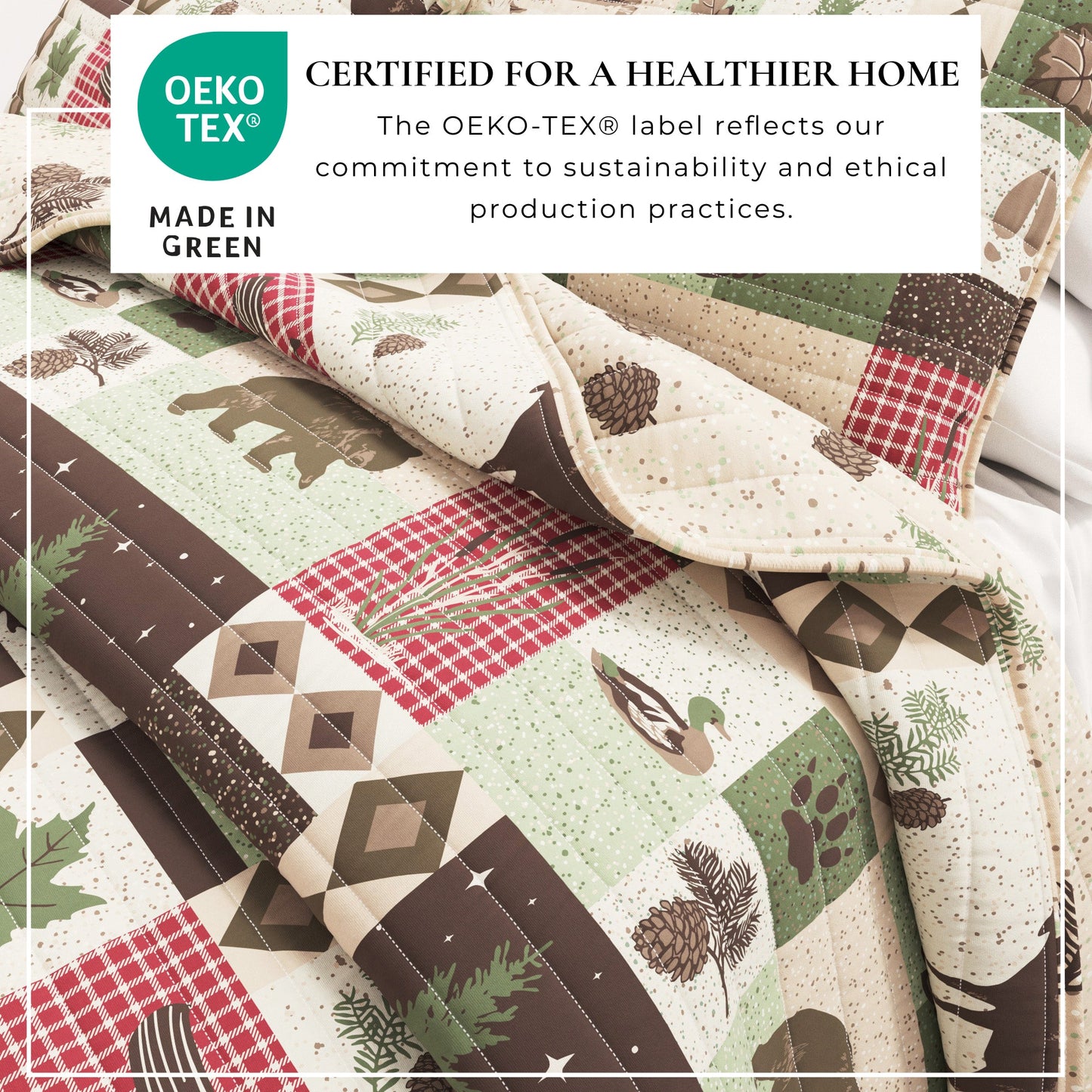 Wilder Collection 3 Piece Lodge Quilt Set