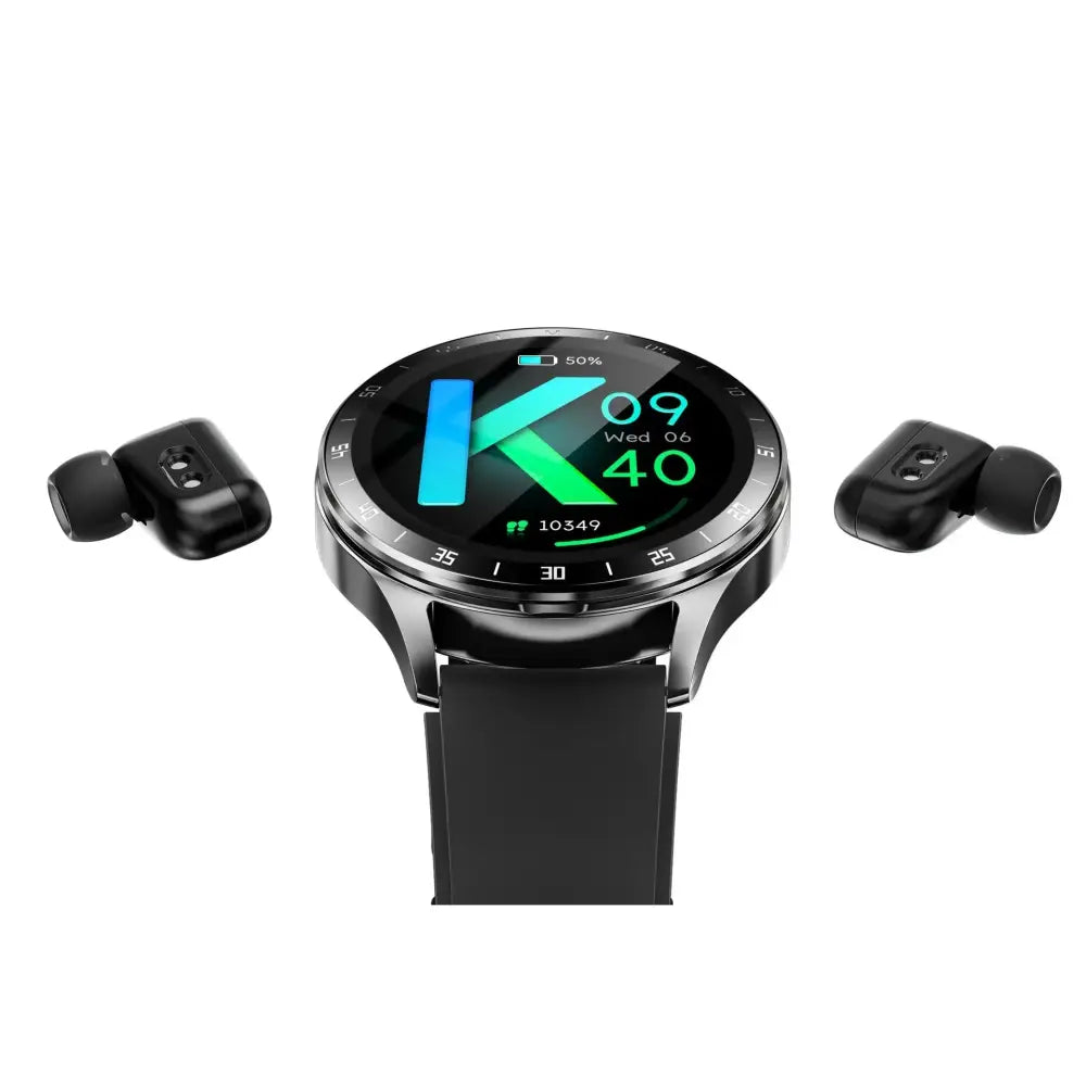 X10 Flip Smart Watch with Integrated Bluetooth Earbuds