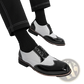 Two-tone Men's Patent Leather Brogue Oxford Shoes