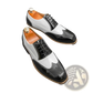 Two-tone Men's Patent Leather Brogue Oxford Shoes