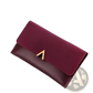 Two-tone Suede and Leather Clutch Wallet with Gold Clasp