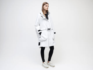 3L Cocoon Coat - White