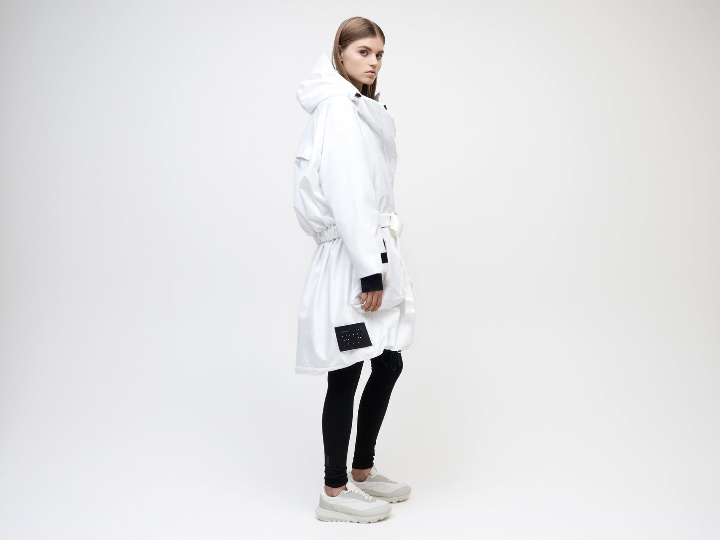 3L Cocoon Coat - White
