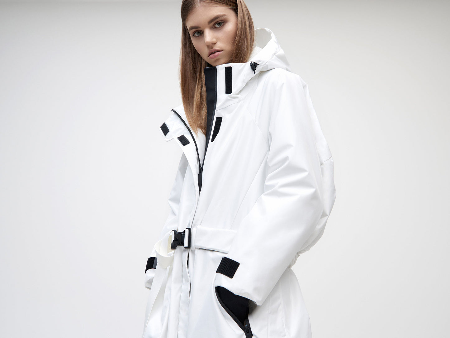 3L Cocoon Coat - White