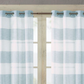 Urban Habitat Yarn Dyed Woven Sheer Window Curtain Pane 50X95-Blue