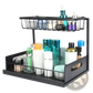 Under Sink Organizer 2 Tier Pull out Storage Shelf