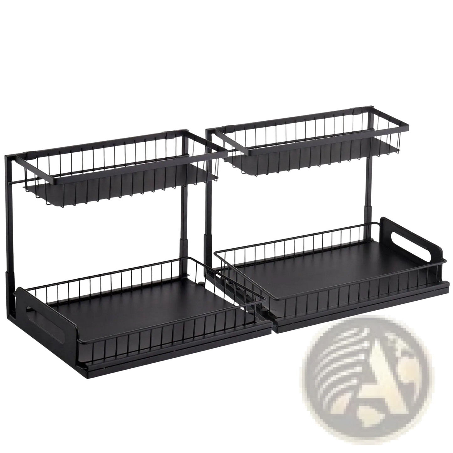 Under Sink Organizer 2 Tier Wire Pull out Baskets