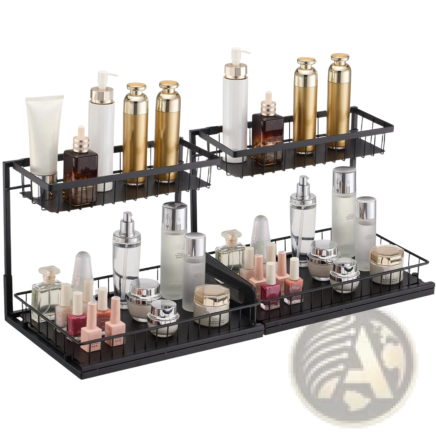 Under Sink Organizer 2 Tier Wire Pull out Baskets