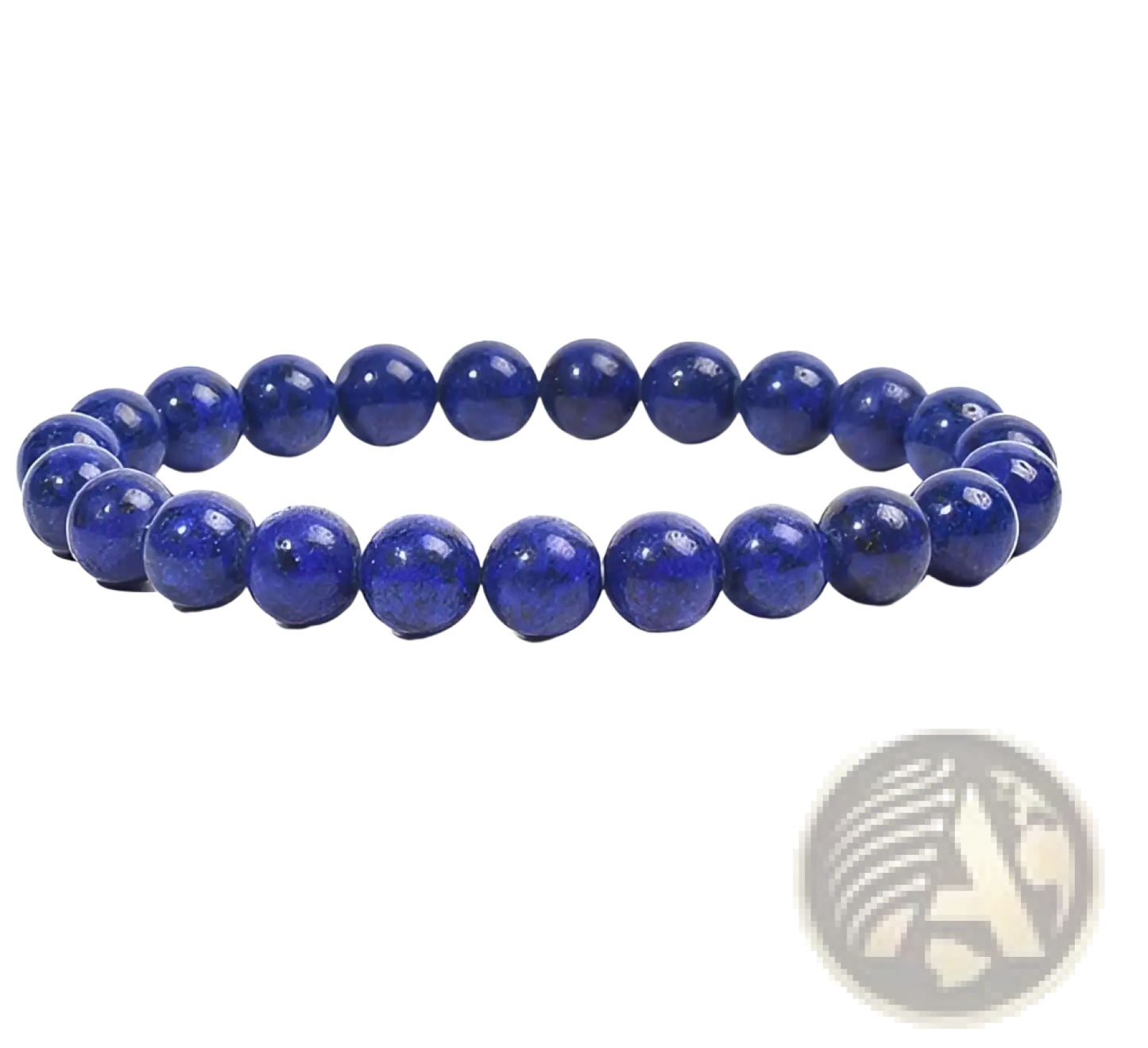 Unisex 8mm Polished Agate and Amethyst Stretch Bracelet