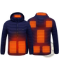 Unisex 9 Zone Electric Heated Hooded Puffer Jacket