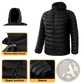 Unisex 9 Zone Electric Heated Hooded Puffer Jacket