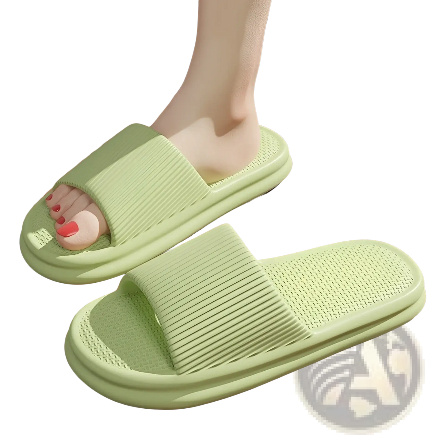 Unisex Ribbed Anti Slip Eva House Slippers