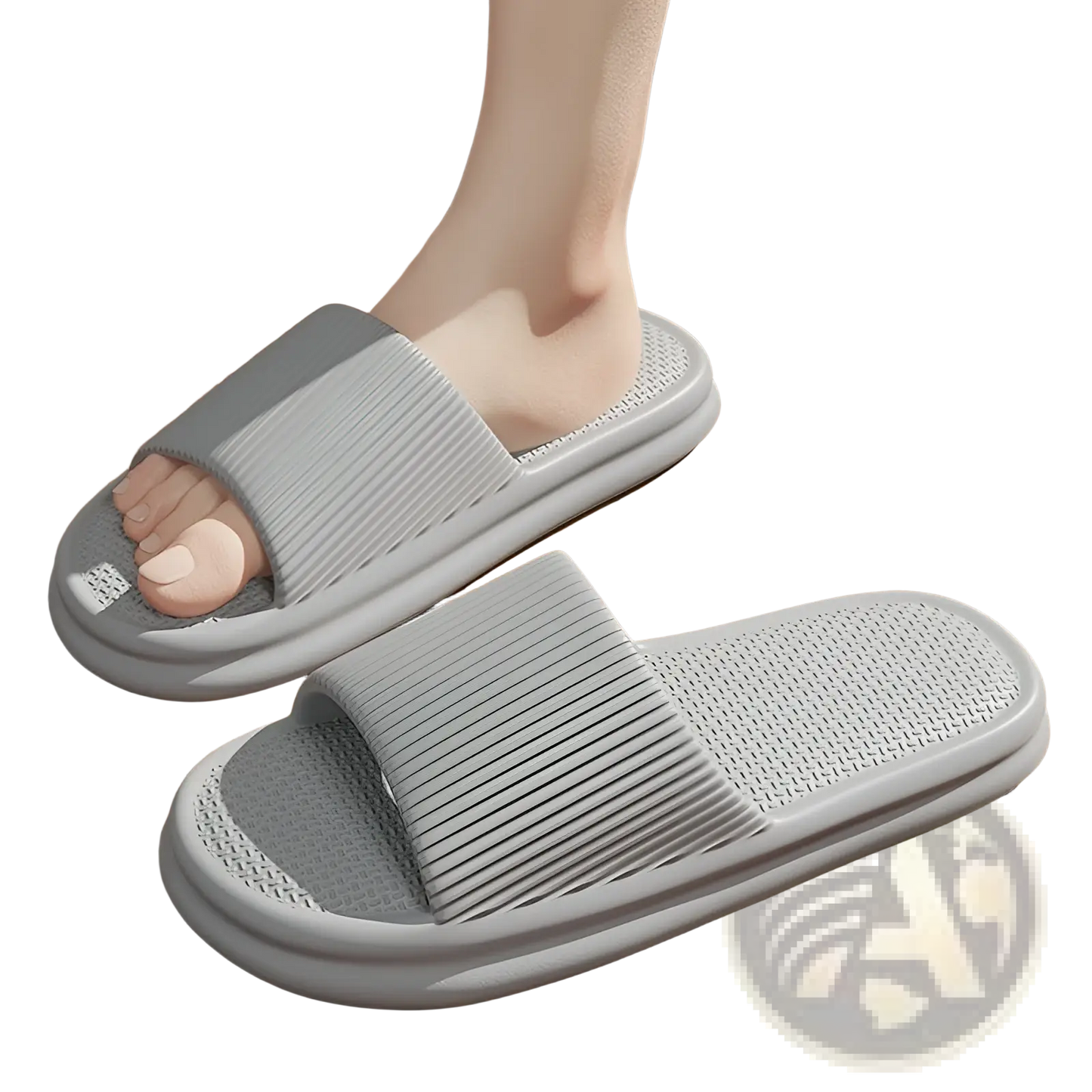 Unisex Ribbed Anti Slip Eva House Slippers