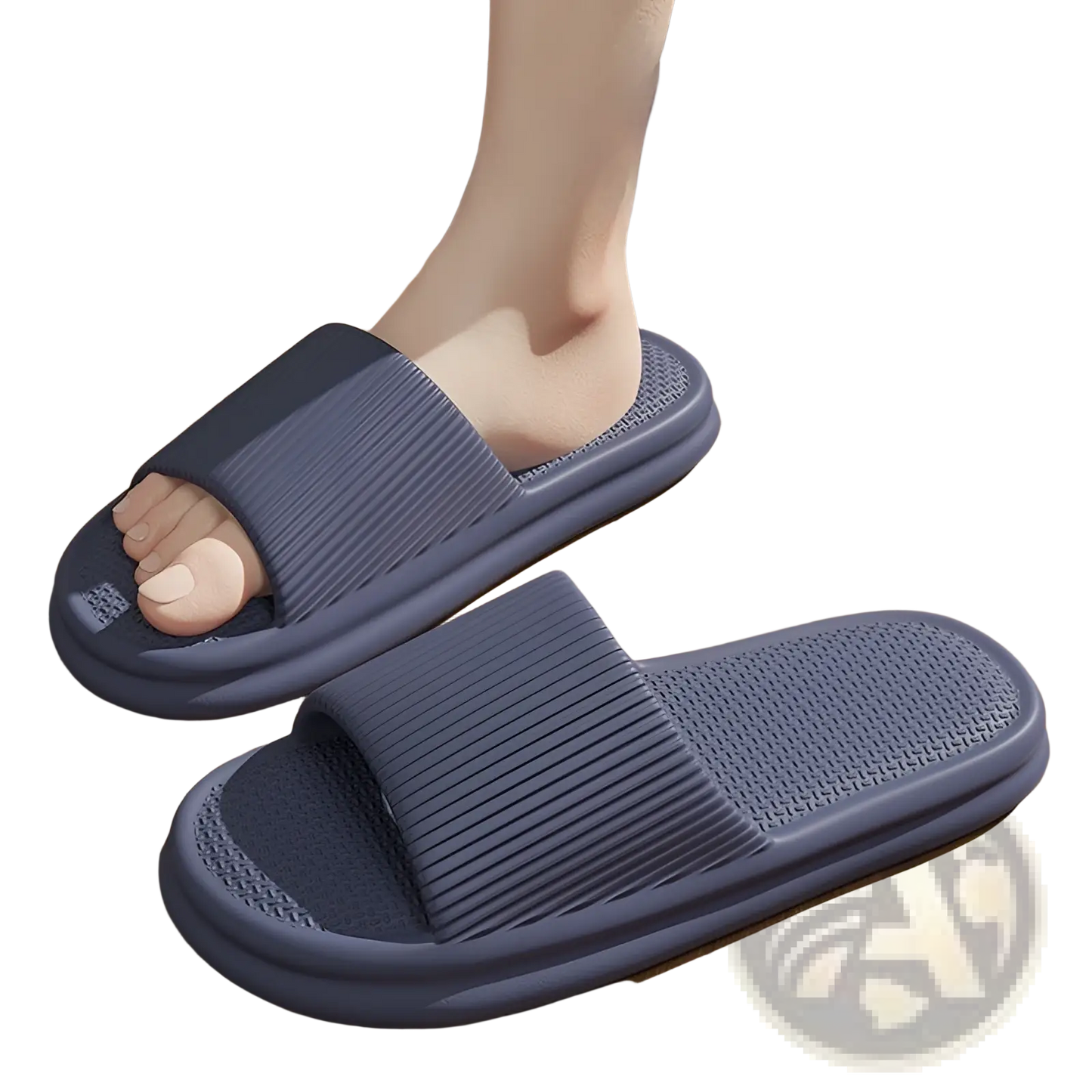 Unisex Ribbed Anti Slip Eva House Slippers