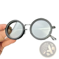 Unisex Round Uv Resistant Sunglasses with Metallic Frames