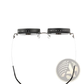 Unisex Round Uv Resistant Sunglasses with Metallic Frames