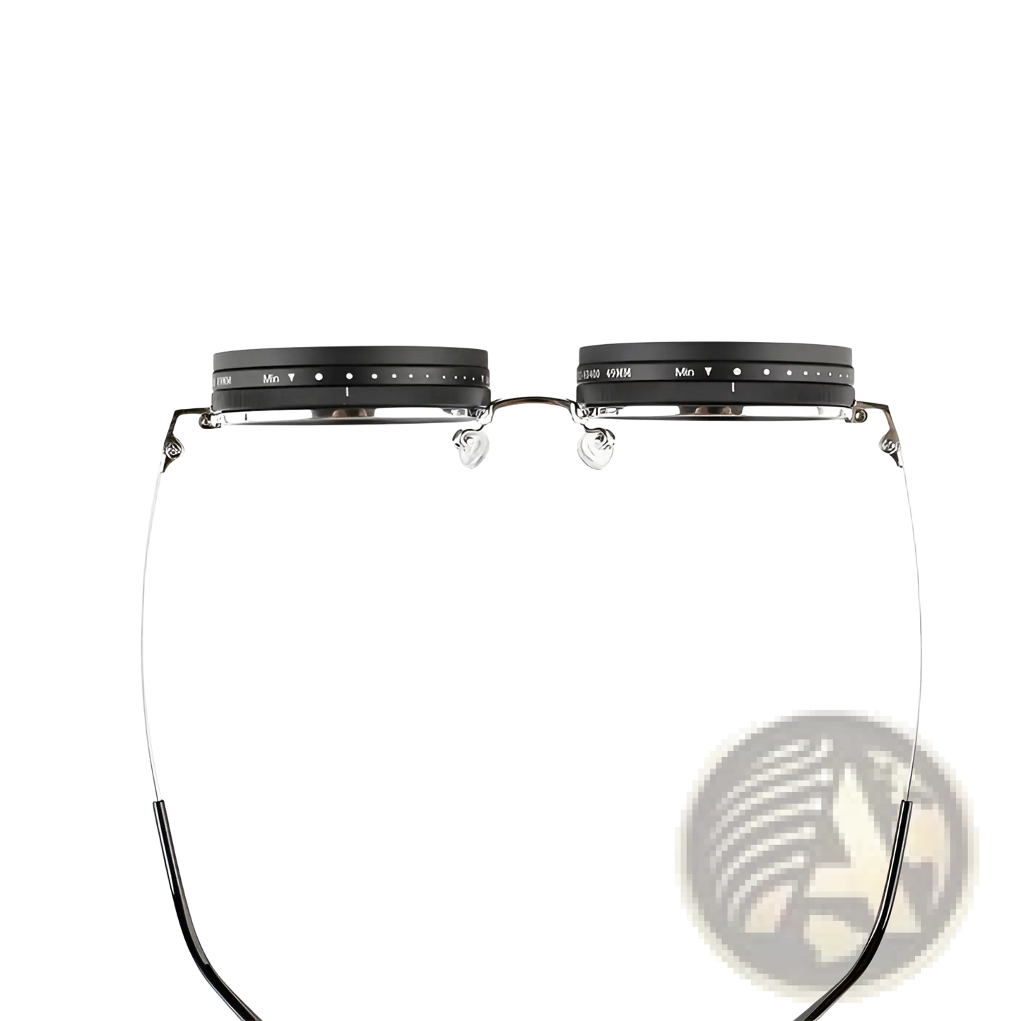 Unisex Round Uv Resistant Sunglasses with Metallic Frames