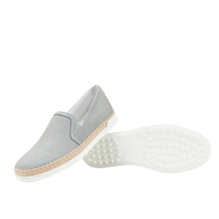 Tod's Men's Slip-Ons Sneakers Grey Size 39.5 EU