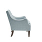 Upholstered Accent Chair with Button Tufted Back and Removable Seat Cushion