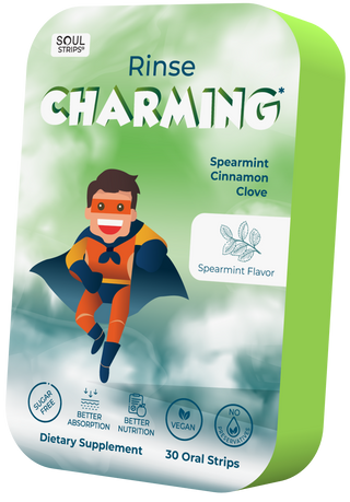 Soul Strips Kids Rinse Charming Vegan Sugar Free Spearmint Flavor 30 Strips