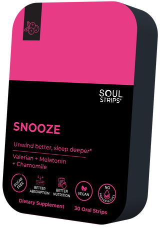 Soul Strips Snooze Vegan Sugar Free Cranberry Flavor 30 Strips