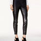 Bar III Women's Faux eather & Stretch Pants arge