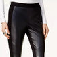Bar III Women's Faux eather & Stretch Pants arge