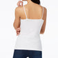 Maison Jules Women's Adjustable Camisole White Size Medium