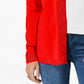 Charter Club Women's Open-Front Cardigan Red Size Large