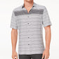Alfani Men's Gradient Stripe Shirt Black Size Large