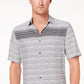 Alfani Men's Gradient Stripe Shirt Black Size Small