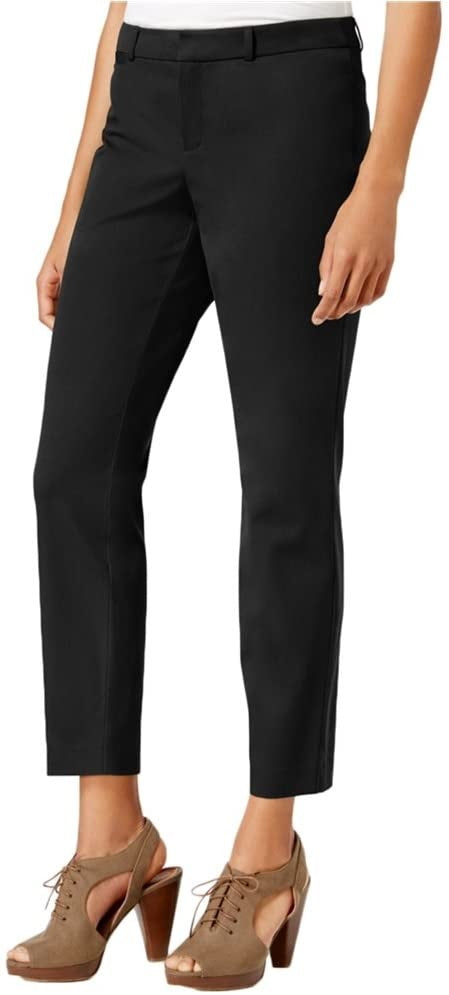 Maison Jules Women's Slim Ankle Pants Black Size 10