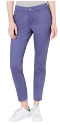 Maison Jules Women's Slim Ankle Pants Navy Size 8