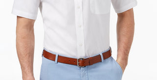 Charter Club Men's Petite Cashmere Crew-Neck Cardigan White Size 18.5