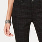 Style & Co Women's Curvy Fit Skinny Printed Jeans Black Size 16