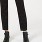 Style & Co Women's Curvy Fit Skinny Printed Jeans Black Size 16