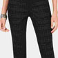 Style & Co Women's  Curvy-Fit Skinny Printed Jeans Black Size 6