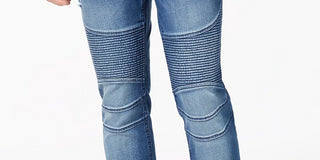 American Rag Men's Slim Fit Moto Jeans Blue Size 36X34