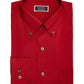 Club Room Men's Classic/Regular Fit Stretch Wrinkle-Resistant Solid Pinpoint Dress Shirt Red Size 18.5X34-35