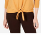 Style & Co Women's Tie-Front Sweater Orange Size Large