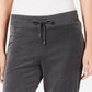 Charter Club Women's Velour Pull-On Pants Gray Size XX-Large