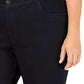 Style & Co Women's Tummy Control Straight-Leg Jeans Rinse Size 16W